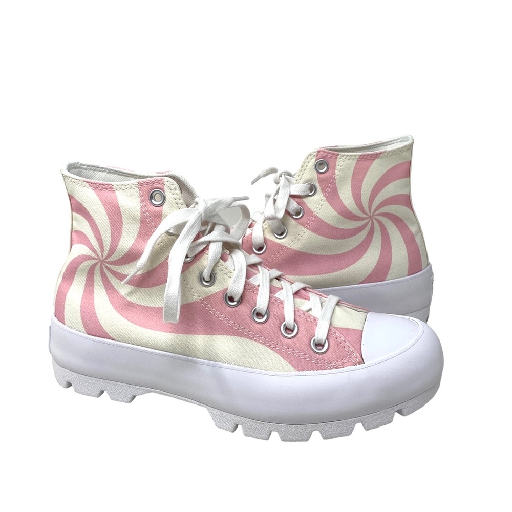 Converse Chuck Taylor Lugged Shoes Skate Women Casual Pink Candy Canvas A10016C - Picture 4 of 10